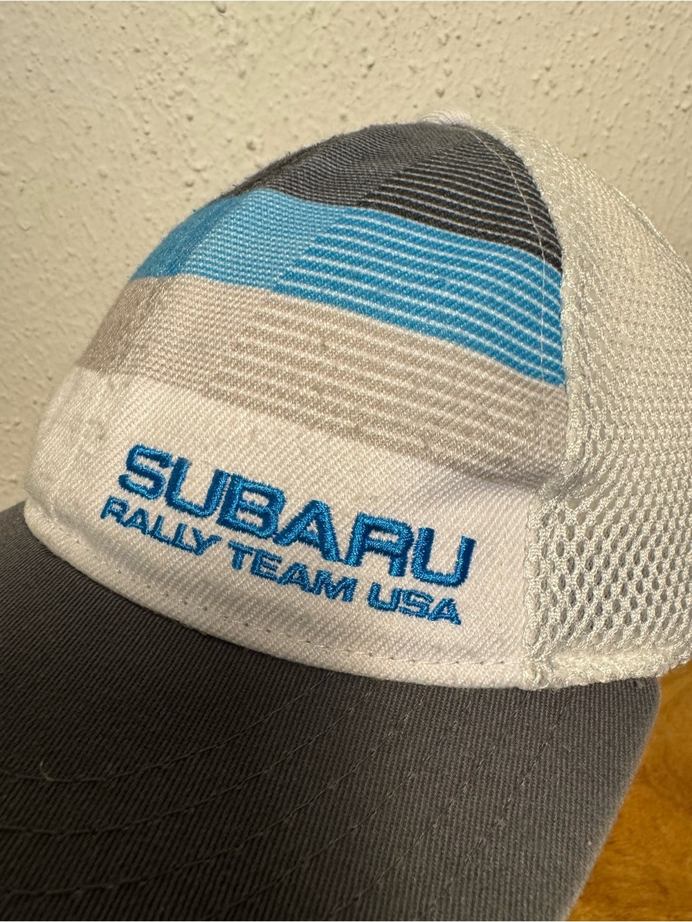 Subaru Rally Team STI mesh trucker cap